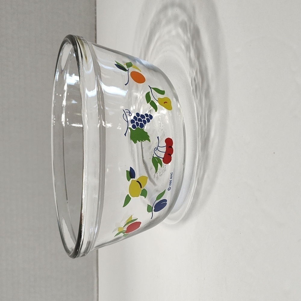 Anchor Hocking 1qt Glass Mixing Bowl with Fruit Design